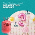 thumbnail image 6 of Balloon Time 9.5in Medium Helium Tank Kit with Colorful Latex Balloons, 8.9 cu ft, 30 Count, 6 of 14
