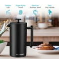 thumbnail image 6 of Belwares French Press Coffee Maker 50 oz, Stainless Steel French Press Coffee Press with Double Wall Filtration, 6 of 8