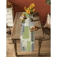 thumbnail image 7 of Table Runner Dresser Scarf 13 x 70 Inch Sage Green Paint Abstract Mottled Classic Art Table Runners Non-Slip Heat Resistant Kitchen Dining Table Decor for Indoor Outdoor Home Party Decoration, 7 of 7