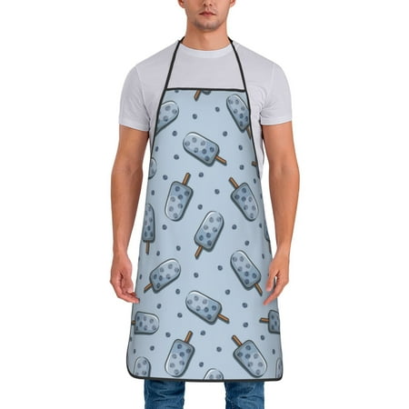 

Aprons for Men Women - cute ice cream_A Cooking Kitchen Apron Chef Apron Waterproof Apron for Painting Pottery Baking BBQ Gardening Salon Gift For women Men