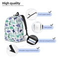 thumbnail image 4 of Lsque Dinosaur Pattern Canvas Daypack, Durable Backpack, High-quality Versatile Backpack,Vintage Compact Backpack-Small, 4 of 6