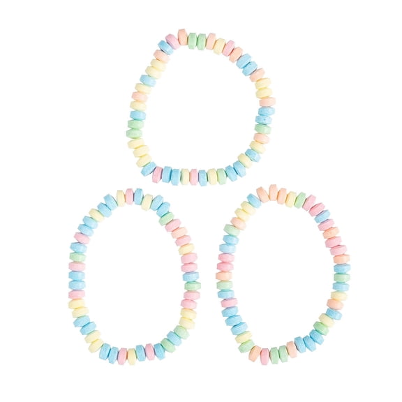 Stretchable Hard Candy Necklaces (Bulk set of 24) Party Candy
