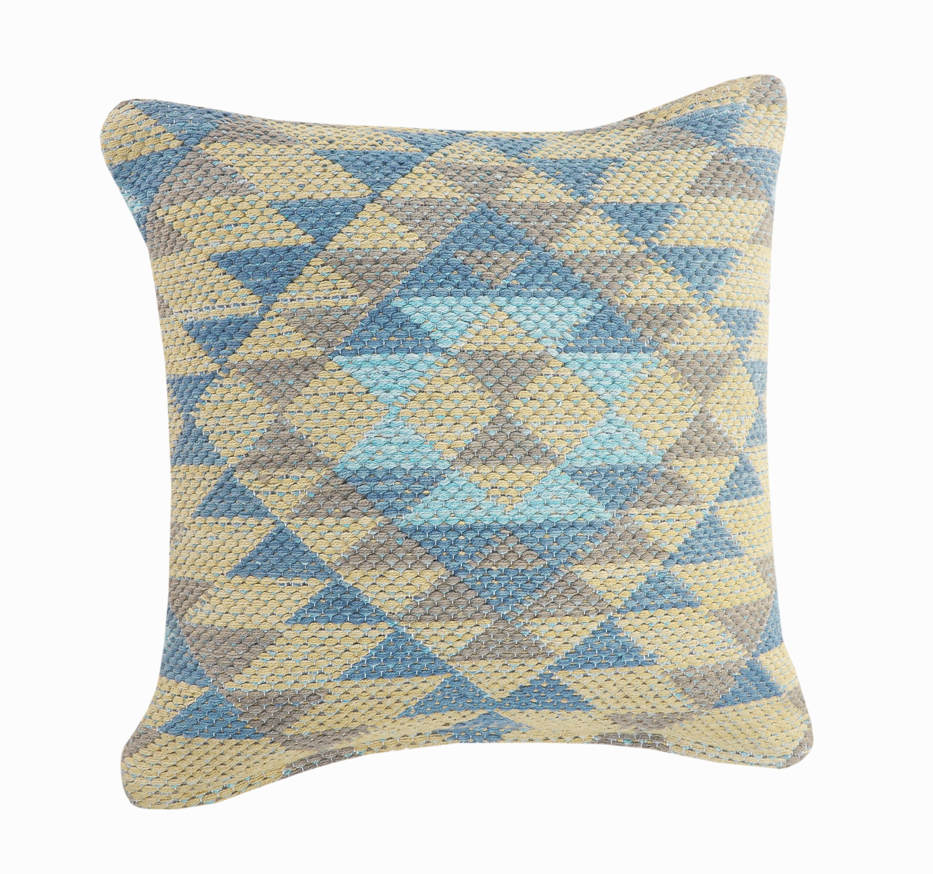 Harlow Hill 18" x 18" Multi Striped Cotton Adult Decorative Throw Pillow Cover