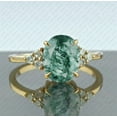 thumbnail image 4 of Princy Jewels Oval Cut Moss Agate Ring Engagement Ring,Green Gemstone Anniversary Gift, Wedding/Promise Ring, 4 of 4