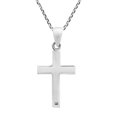 thumbnail image 6 of AeraVida Unisex Christian Cross of Faith Inlaid Red Coral Sterling Silver Necklace Anniversary Jewelry Gift, 6 of 6
