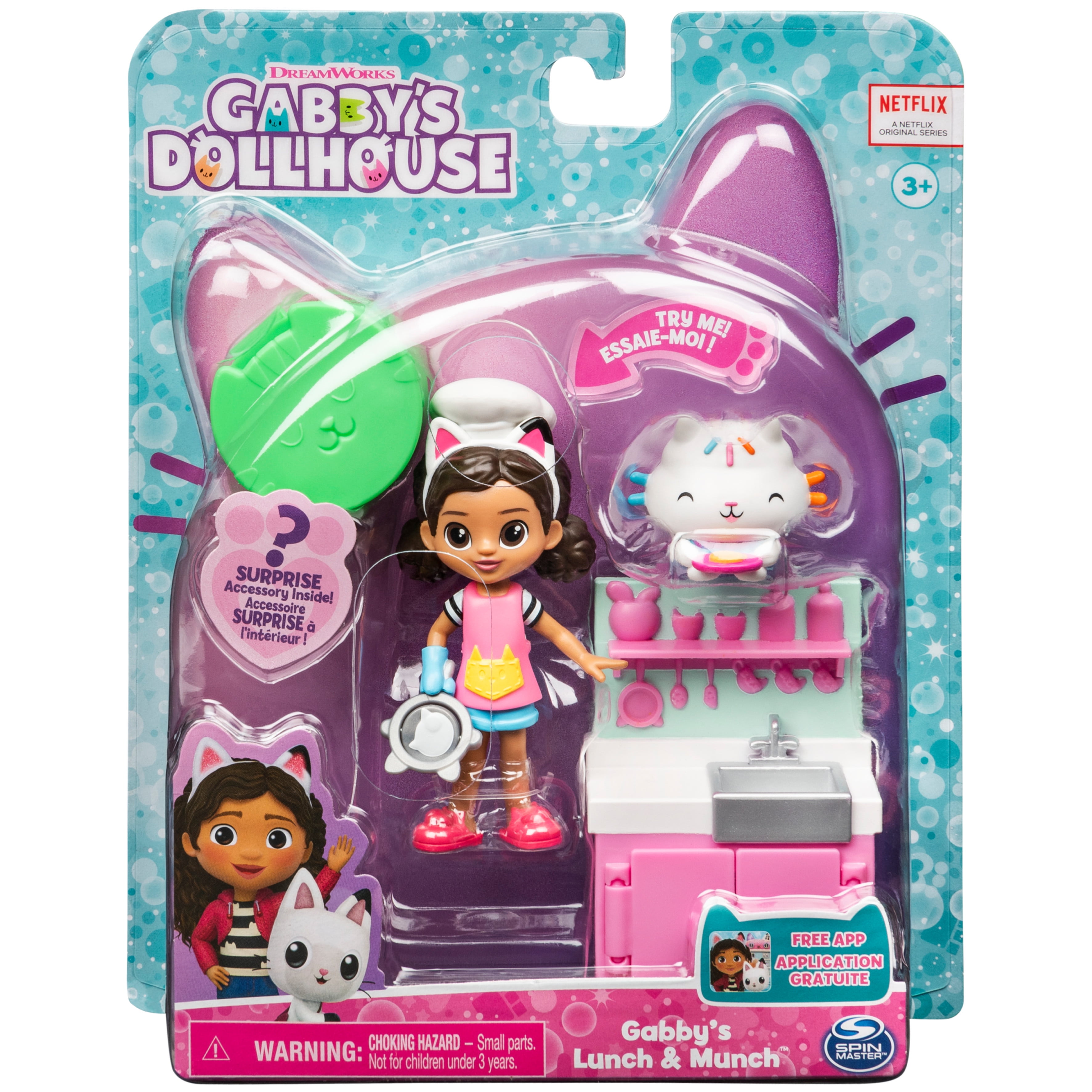 Gabby's dollhouse - set de cuisine lunch and munch multicolore Spin  Master