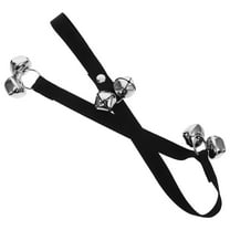 LEORX Dog Training Bell Black Hanging Doorbell Easy Install Pet Accessory for Home Use