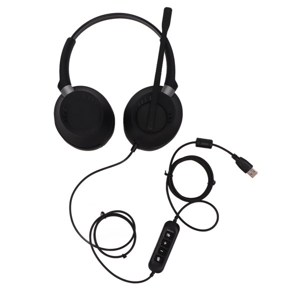 Computer Headphones,PC Headset Noise Canceling Communication Headset Headsetwith Microphone Best in its Class