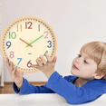 thumbnail image 3 of Reloj De Pared Para Niños, Reloj De Pared Moderno Belug, Multicolor, 3 of 5