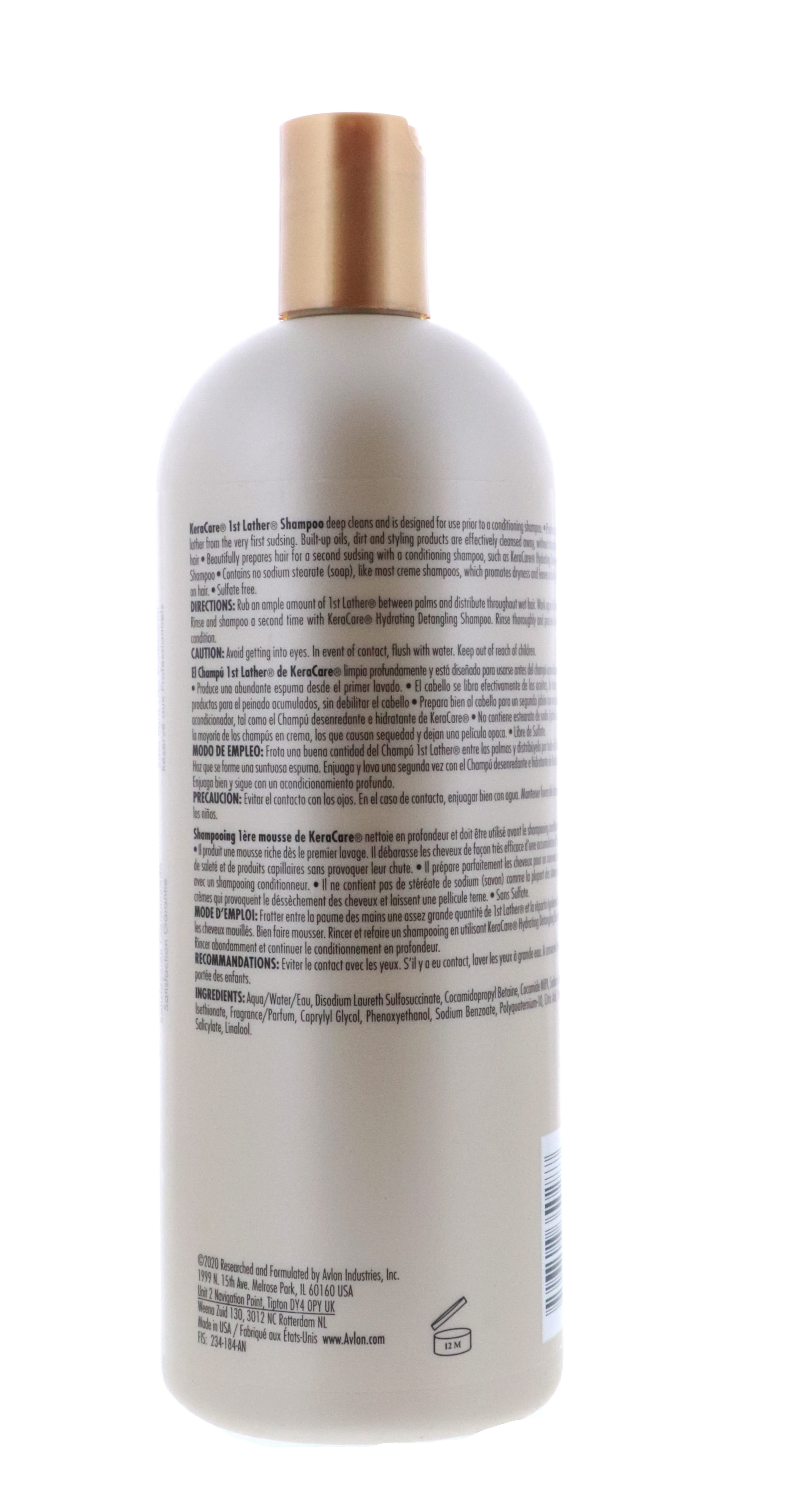 Avlon Keracare 1st Lather Sulfate-Free Shampoo 32oz (Pack Of 2)