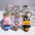 thumbnail image 2 of Llaveros de Disney, llavero de muñeco de conejito de cerdo de dibujos animados Kawaii, colgante de coche, juguetes para niños, regalo xuanjing  unisex, 2 of 2