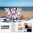 thumbnail image 5 of Disketp Orchids Flowers Large Capacity Beach Bag, Waterproof Sandproof Beach Swim Pool Bag Tote Bag for Women, 5 of 7