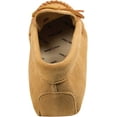 thumbnail image 4 of Minnetonka Men's Leather Laced Softsole Moccasin ,Tan,6 M US, 4 of 5