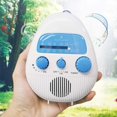 thumbnail image 5 of Waterproof Shower Radio, Mini Portable AM/FM Speaker, Built-in High Definition Audio, for Bathroom or Outdoor, 5 of 5