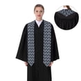 thumbnail image 4 of Hirioo Halloween A for 72" Graduation Shawl Stole Unisex Adults Graduation Sash Honor Graduation Stole for High School and College-Sharp Corner, 4 of 7