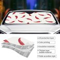 thumbnail image 3 of Yiaed Chili Print Car Windshield Sunshade Front Auto Car Front Window Sun Shade Foldable Sun Visor Shield Cover Auto Accessories for Sedan SUV Truck-Small, 3 of 5