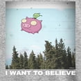 thumbnail image 3 of Invader ZIM - Gir Riding A Flying Pig - I Want To Believe - Toddler And Youth Short Sleeve Graphic T-Shirt, 3 of 5