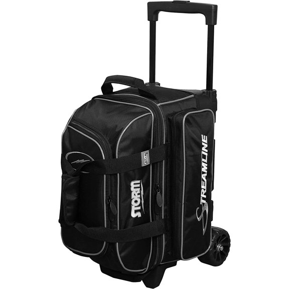 Storm Streamline 2 Ball Roller Bowling Bag- Black/Silver