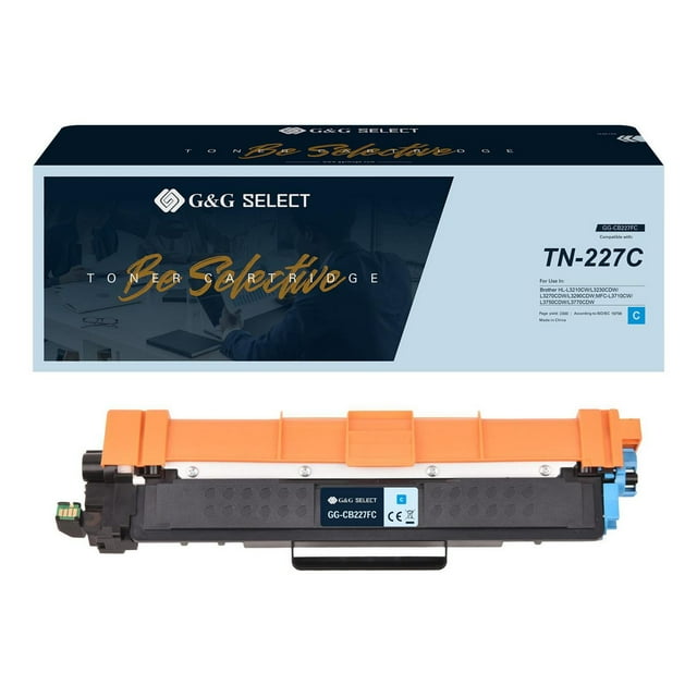 G&G Select Brother TN-227 High Yield Remanufactured Cyan Toner Cartridge
