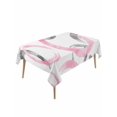 thumbnail image 2 of Pink Grey Tablecloth Rectangle Table Cloth 60x120, Waterproof Tablecloth Outdoor Table Cloth, Geometric Circle Modern Abstract Simple Art Washable Table Cover for Kitchen Dinning Party, 2 of 8