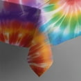 thumbnail image 4 of Colorful Rainbow Tie Dye Spiral Pattern Rectangle Tablecloth 60"x102",Waterproof Polyester Rectangle Table Cloth, Wipeable Spillproof Polyester Tablecloth for Dining, Camping, Indoor and Outdoor, 4 of 6