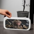 thumbnail image 6 of Wukong (4), Carrying Case For Nintendo Switch & OLED Version, Eva Lightweight Shockproof Protective Pouch Case for Game Console & Accessories with 10 Game Card Slot & Wristband, White, 6 of 6