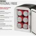 thumbnail image 2 of Chefman Mini Fridge, Portable, Makeup, Skincare, 4L Capacity, Warming and Cooling, Black, 2 of 3