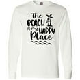 thumbnail image 3 of Inktastic Spring Break the Beach is My Happy Place Long Sleeve T-Shirt, 3 of 5