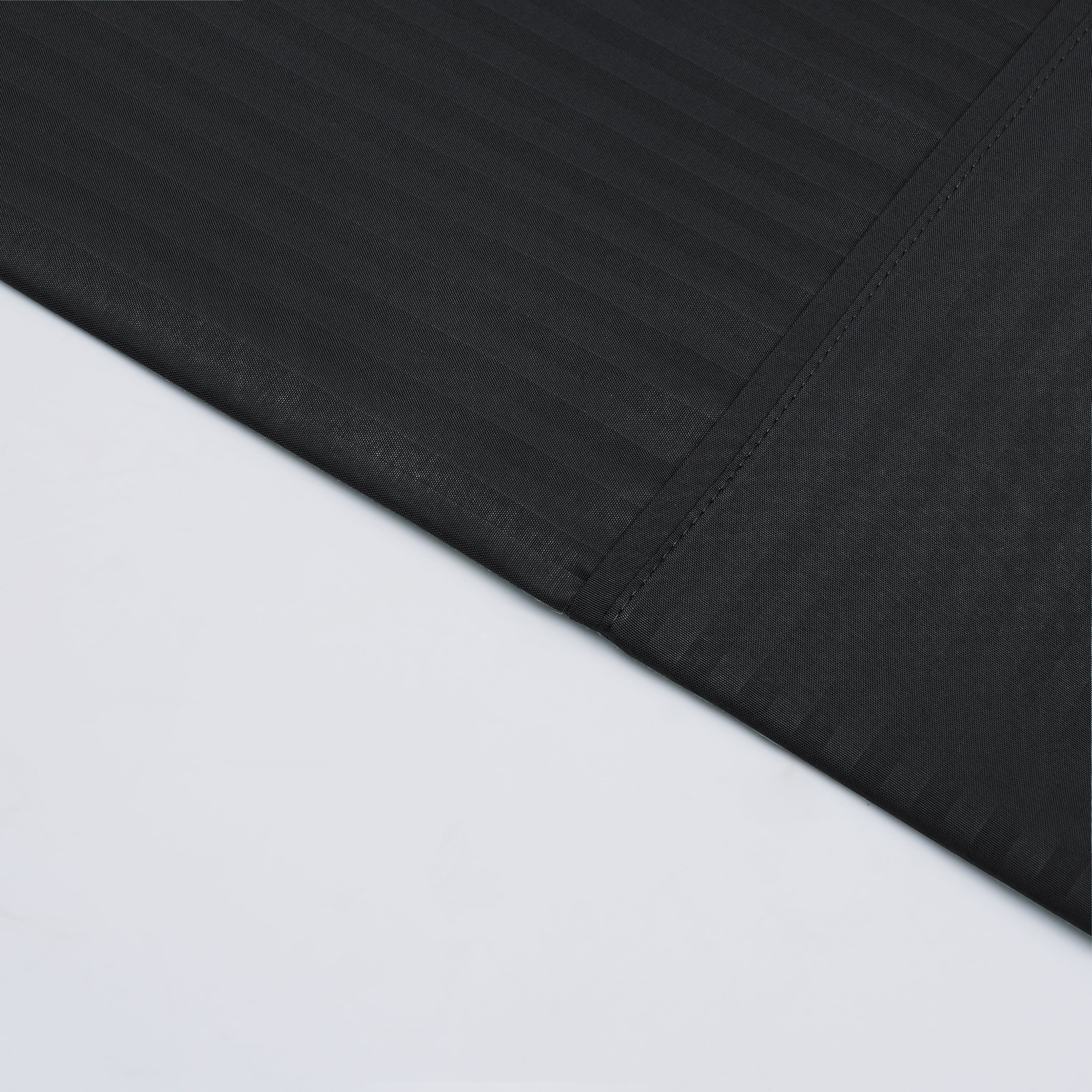 Mainstays Super Soft Brushed Microfiber Bed Sheet Set, Rich Black Embossed Stripe, King, 4 Piece