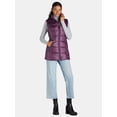 thumbnail image 2 of Big Chill Women's and Women's Plus Long Cire Puffer Vest, Sizes S-3X, 2 of 5