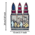 thumbnail image 2 of Desktop Honor And Courage Themed Desk Ornament For Display Patriotic Memorabilia Collectible Idea For Forces Supporter, 2 of 4