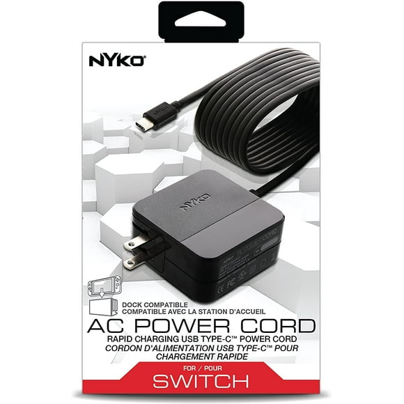 Adaptador de Corriente Cargador AC Nyko Nintendo Switch Nyko Pared