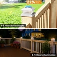 thumbnail image 3 of Luces solares Flame Post, BTfarm, paquete de 18, IP64, impermeables, 3 of 7