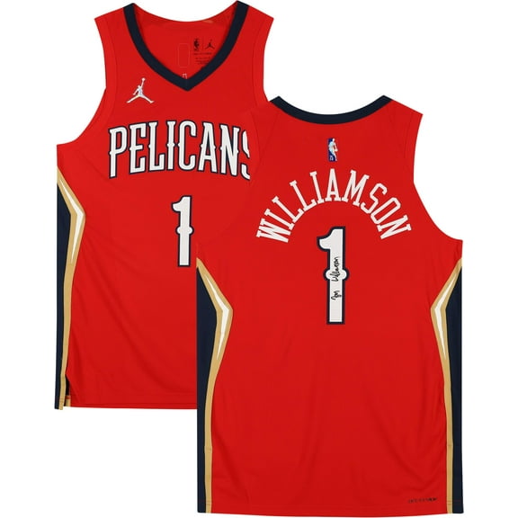 Zion Williamson New Orleans Pelicans Autographed Red Jordan Brand Authentic Jersey - Fanatics Authentic Certified