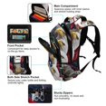 thumbnail image 5 of FORMRS Unisex Backpack Elementary School Travel Bookbag with Reflective Stripes, American Eagle Pattern, 5 of 7