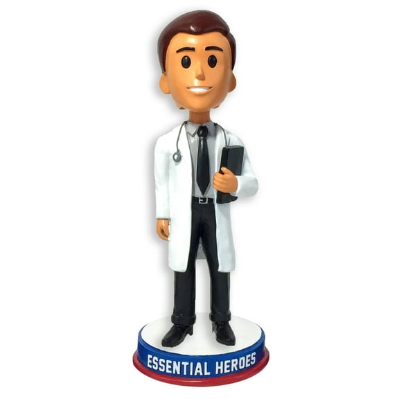 Doctor Medical Professional Essential Heroes Bobblehead Male Light Skin Tone