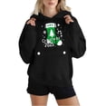 thumbnail image 3 of qucoqpe Womens Christmas Hooded Sweatshirt with Pocket Long Sleeve Oversized Pullover Hoodies for Women, 3 of 6