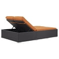 thumbnail image 3 of Convene Double Outdoor Patio Chaise - Espresso Orange, 3 of 3