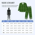 Adobk American Football Field Print Mens Pajamas Set Long Sleeve Soft
