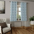 thumbnail image 2 of Ambesonne Grommet Curtain, , 50"x60", Vermilion Seafoam and Blue, 2 of 5