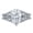 platinum, variant on 10K White Gold 4 Carat LAB GROWN Designer Channel Set Pear Cut Diamond Engagement Ring (E-F Color VS1-VS2 Clarity 3Ct Center)