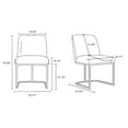 thumbnail image 3 of Manhattan Comfort Serena Faux Leather Dining Chair in Grey DC056-GY, 3 of 3