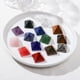 thumbnail image 5 of Xiao Hua 2 piezas de pirámide de piedra de cristal natural azul, torre Feng Shui, adorno de siete estrellas para escritorio, adorno decorativo de piedra de cristal de 2 cm., 5 of 5
