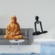 thumbnail image 2 of Estatua del Pensador del Corazón, figura coleccionable para dormitorio, oficina, escritorio, chimenea, armario, estantería, pasillo, adorno de, 2 of 8