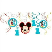 Mickey's Fun To Be one Foil Swirl Decorations (12 Pieces)