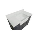 thumbnail image 2 of Yorkshire 42" Farmhouse Bathroom Vanity with Marine Gray Cabinet and Engineered Marble Top, 2 of 6