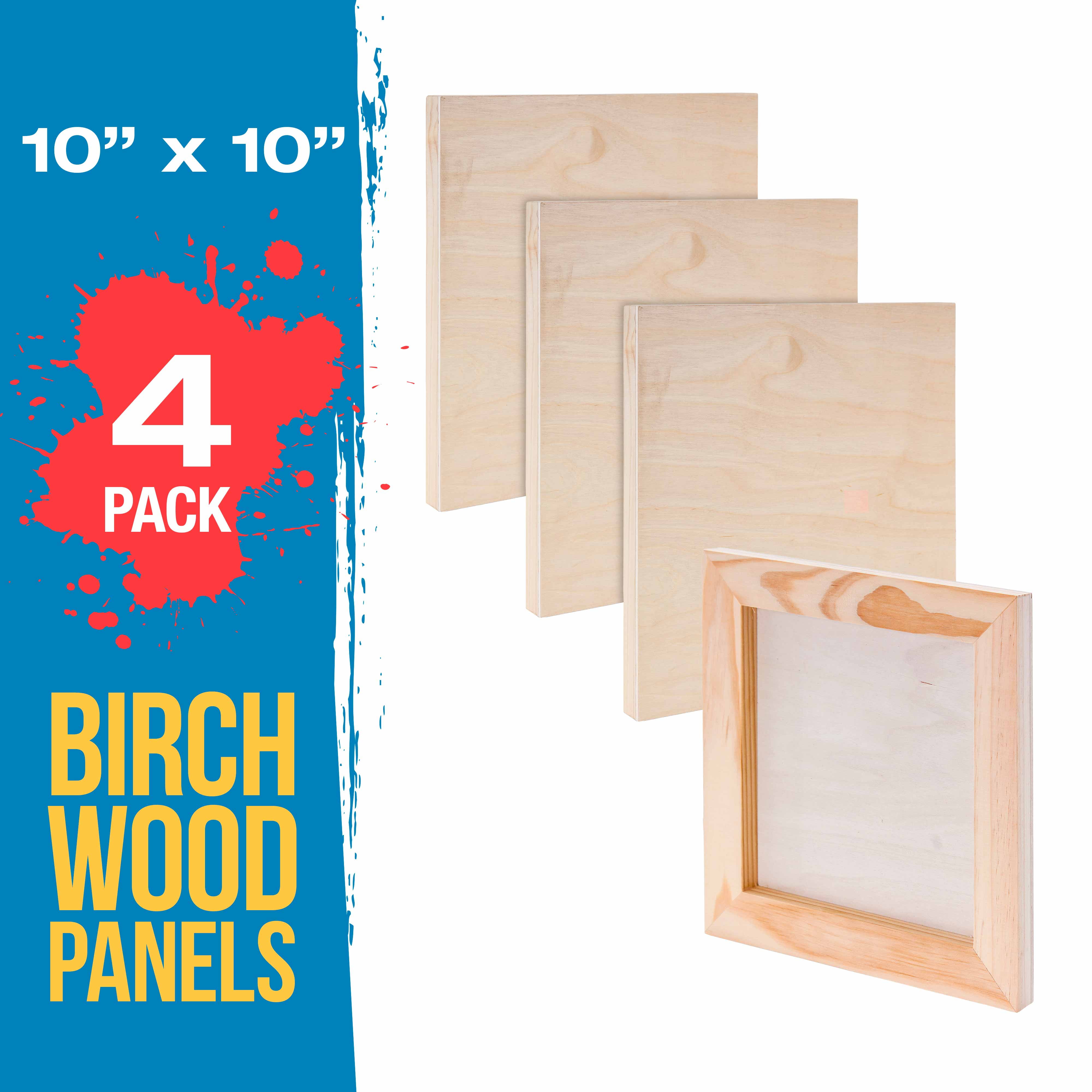 11" x 14" Studio 3/4" Profile Depth Artist Wood Pouring Panel Boards Pack of 3 