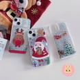thumbnail image 3 of Bling Navidad Arenas Movedizas Caso Del Teléfono Para Samsung Galaxy S20 Ultra S20 + S10 Plus S10 5G S20 FE Glitter Árbol De Cubierta Suave Santa Claus Casos Trineo Alce, 3 of 4