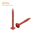 thumbnail image 3 of #8x1-1/2" Pocket Hole Screws, 50 Pack Square Drive Self Tapping Wood Screws, Red, 3 of 6