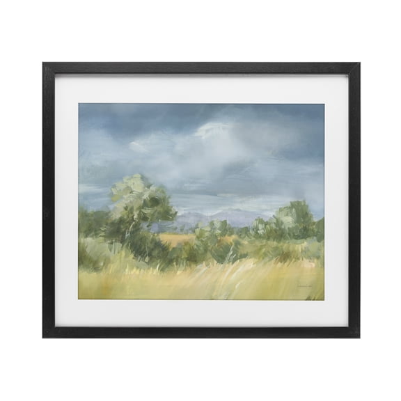 Stupell Industries Whispering Winds Countryside Black Framed Print Under Glass, design by Danhui Nai